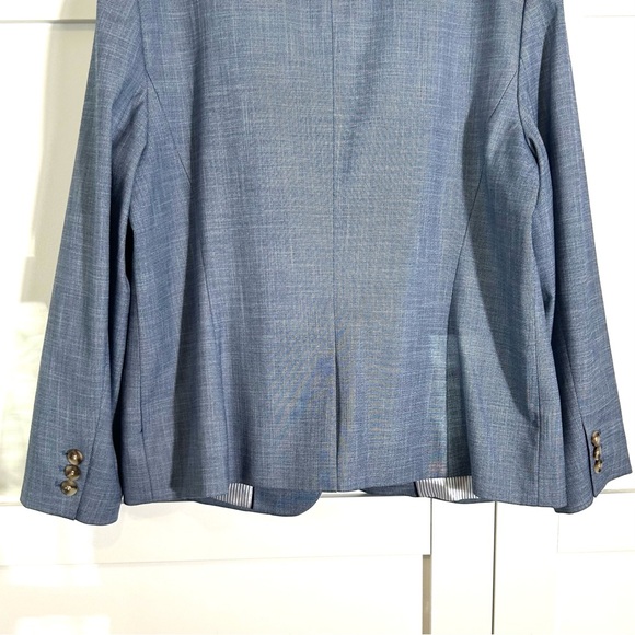 Talbots Women's Blue Linen Look Blazer in Size 18 - Picture 13 of 16